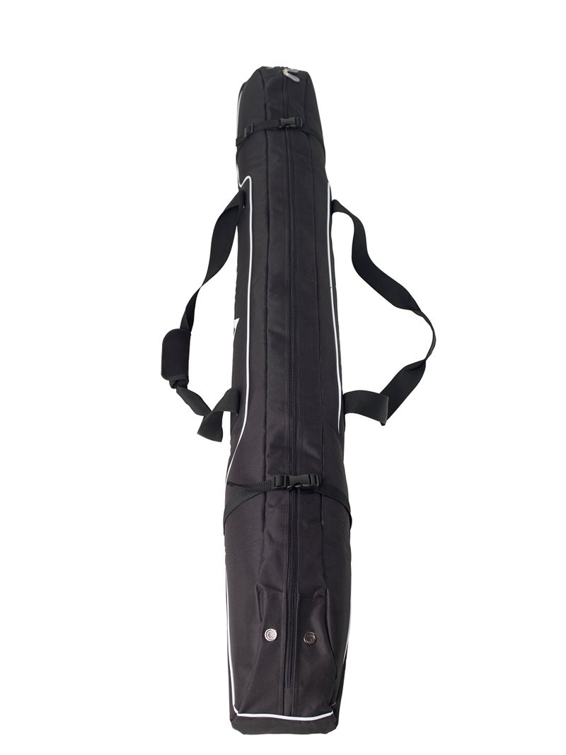 Athletico Diamond Trail Padded Ski Bag - Single Ski Travel Bag to Transport Skis (Black, 185cm) - Image 3